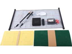 Kit Completo para Prática de Caligrafia Chinesa, Incluindo Pincel e Bastão de Tinta. SFUSHOS