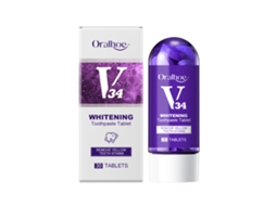 Creme Dental Clareador em Comprimidos, Solução Prática para Dentes Brilhantes LAXISCREED
