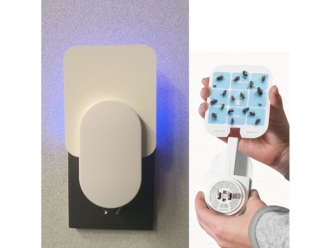 Armadilha de Moscas com Lâmpada Killer Plug in com Led e Adesivo Forte | S/MARCA