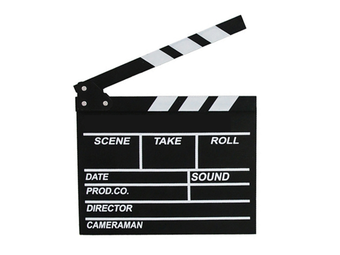 2026 tabla de Clap de Cine de Madeira, Clapboard para Filmagem, Acessório para Filmes e Filmagens