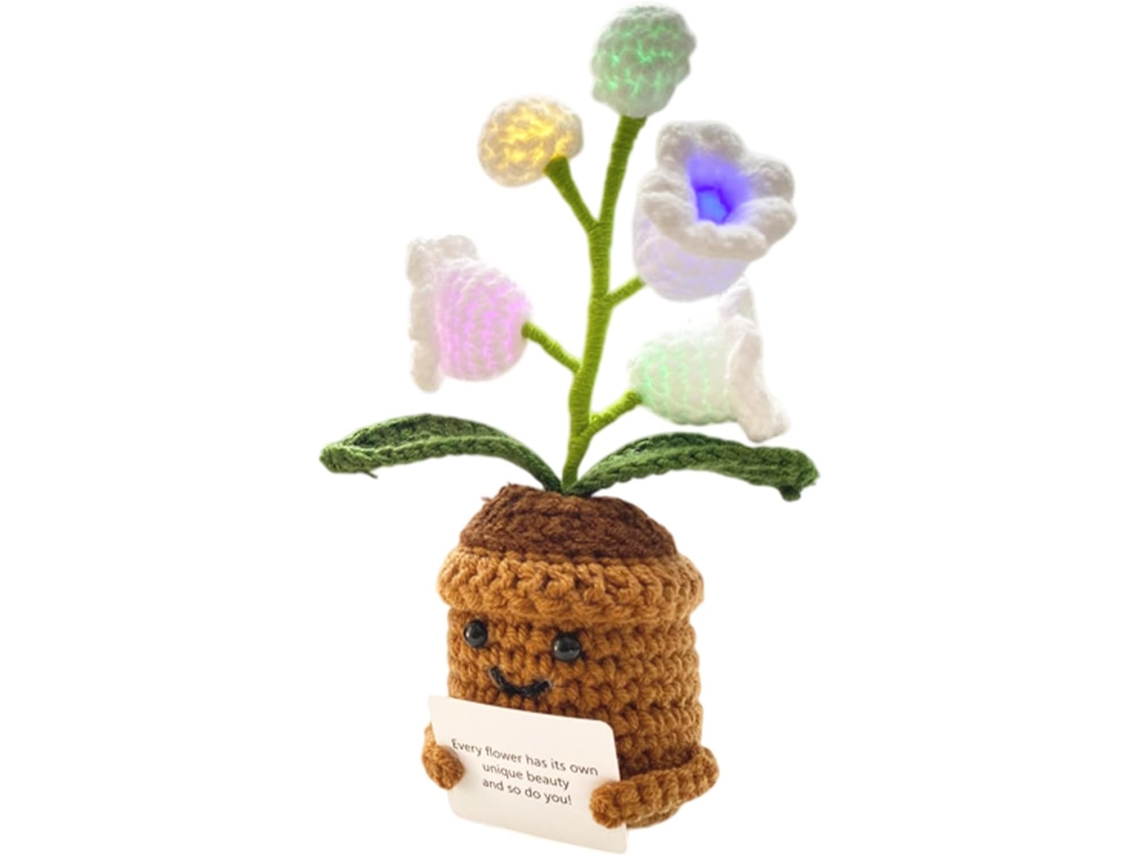 Luminária Noturna, Abajur De Crochê, Para Decoração Mesa