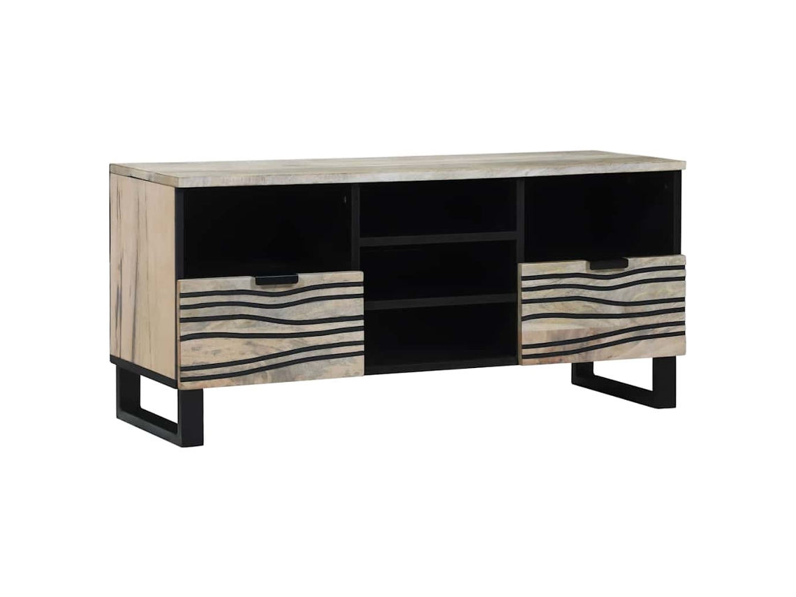 Vidaxl Unidades De Tv Branco 100 X 33 X 46 Cm Madeira Processada