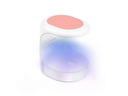 Mini Lâmpada Led Uv para Unhas com Secador Portátil e Cura de Esmalte em Gel LY EBIKE (rosa)