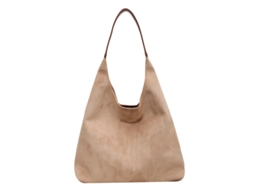 Bolsas Tote Femininas, Trabalho em Camurça, Estilo Slouch AQUAFORGE