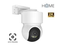 Câmera externa giratória Iget Home CS8 2K branca com rastreamento automático