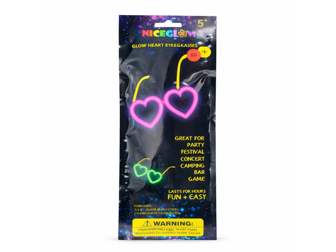 Óculos Corações Brilhantes Bk Ygb014 Multicores B&K