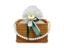 Laxiscreed Cesto De Rattan Falso Para Presentes Com Design Elegante E Duradouro