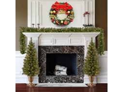Guirlanda De Natal De 30 Cm, Guirlanda De Natal Para Árvore De Natal, Guirlanda De Natal Artificial Para Quarto, Porta, Parede, Ja Aquaforge