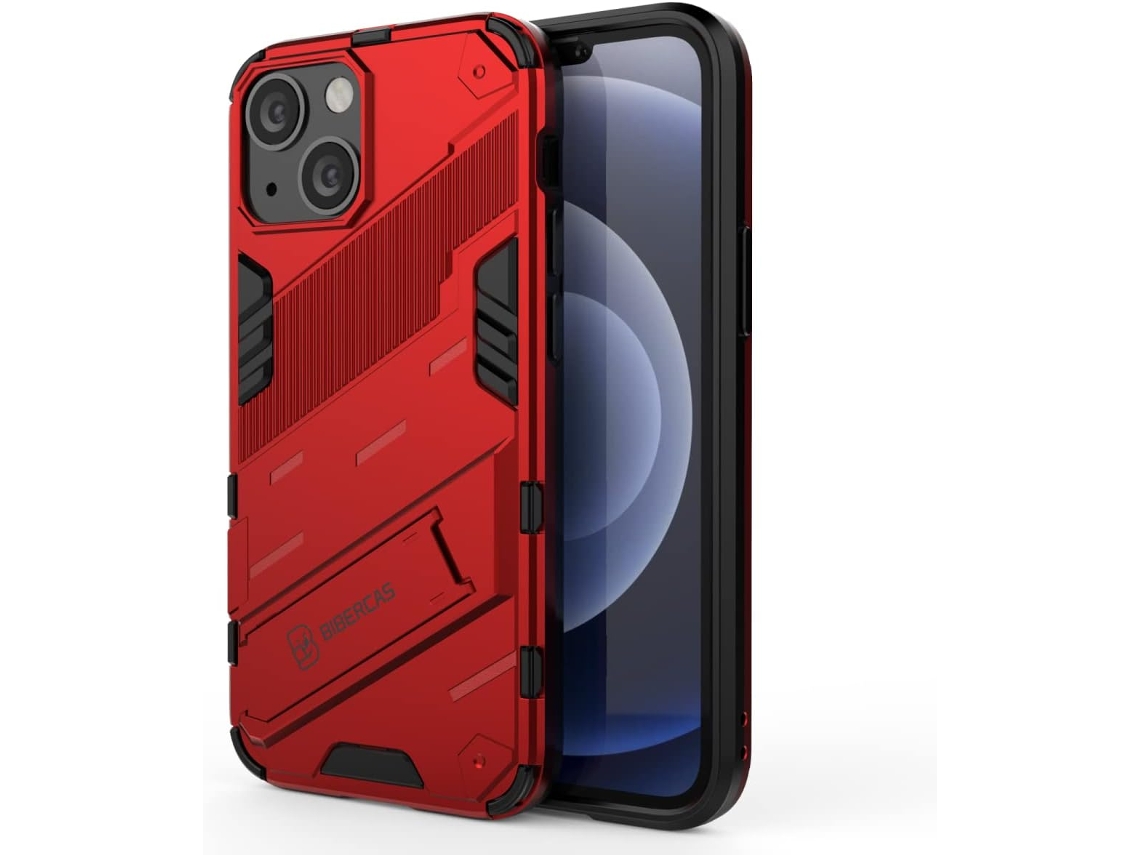 Capa Kickstand Protetora Choquevermelho para iPhone 13 Mini HONGWE.