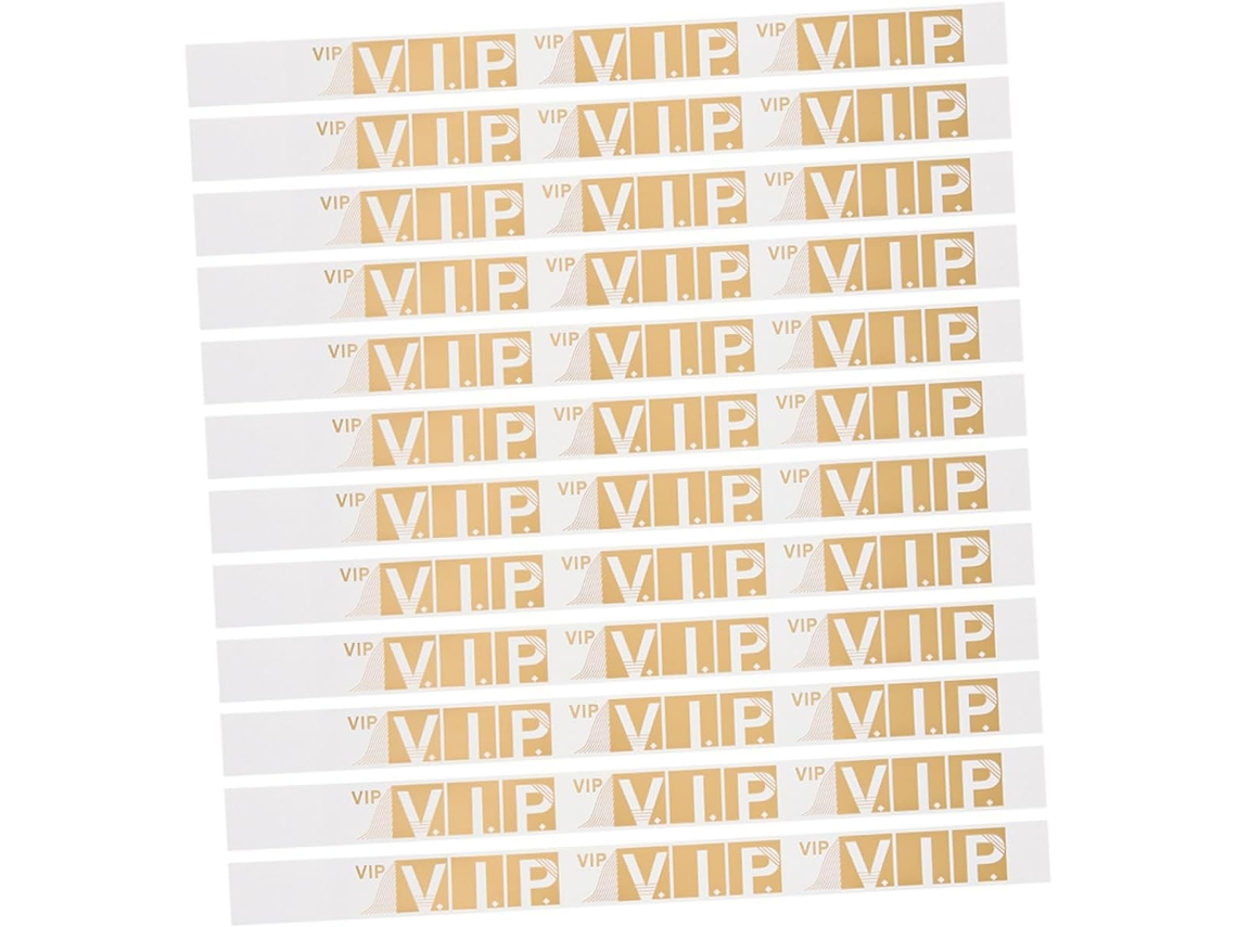 Pulseiras De Papel Sewacc Para Eventos Vip, Com Fecho Adesivo, Resistentes À Água, Confortáveis Para Festas, Shows E