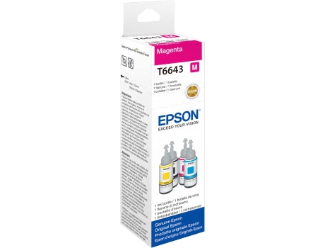 Tinteiro EPSON ECOTANK T6643 Magenta (C13T664340) — Magenta