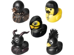 Conjunto de 5 esculturas de resina punk rock SFUSHOS para decoração
