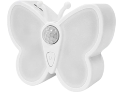 Luz noturna interna em formato de borboleta com sensor de movimento