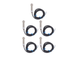 5pcs Sensor de Proximidade Npn Interruptor Hall de Liga de Alumínio para Neumática 6‑30vdc
