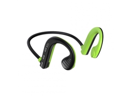 Auriculares Bluetooth de Condução Óssea 5.2 À Prova D'Água Estéreo À Prova de Suor Sem Fio W10 Preto Verde