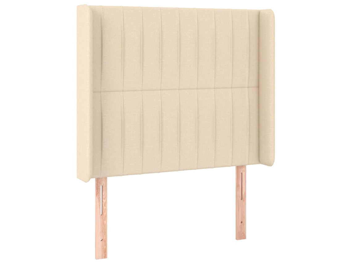 Headboard, Headboards Vidaxl Creme Tecido (83 X 16 X 118/128 Cm)