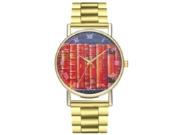 Relógio de quartzo unissex vintage Zhoulianfa com pulseira de aço inoxidável.