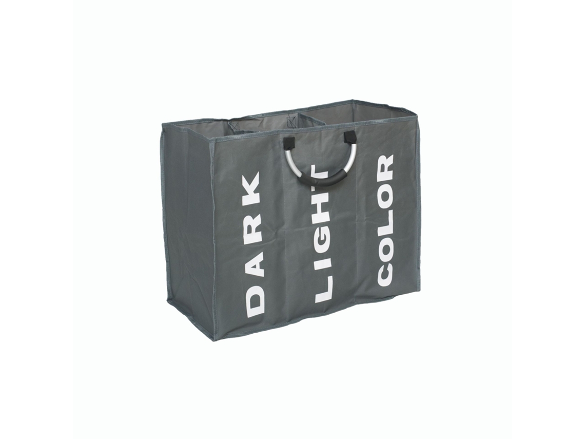 1 St. Saco De Roupa Dobrável Com 3 Compartimentos, Suporte Para Roupa Com Aquaforge