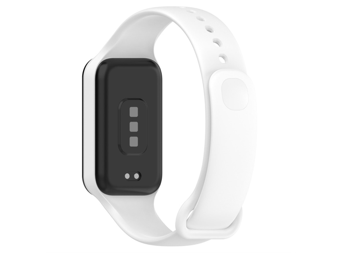 Bracelete Silicone Integrar Liberação Rápida para Redmi Band 2 Branco