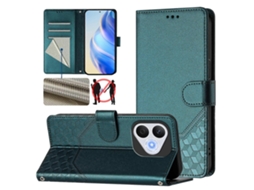 Capa De Couro Para Celular Com Relevo Rfid Em Formato De Favo De Mel