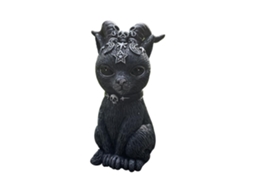Estátua de gato, escultura de animal, artesanato ornamental em resina.