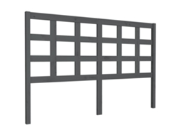 Bed Headboard, Bed Headboards Vidaxl Cinzeto Madeira De Pinho (156 X 100 Cm)