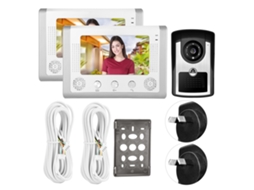 Interfone De Vídeo Com Fio De 7 Polegadas (vídeo Em Alta Definição Hd, Configuração 1 Para 2)