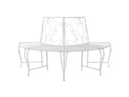 Vidaxl Banco De Árvore 4-número De Lugares 160 X 80 X 89 Cm Aço