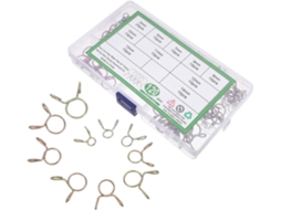 Conjunto de 400 Abraçadeiras Topbathy para mangueiras, metálicas, com mola (S)