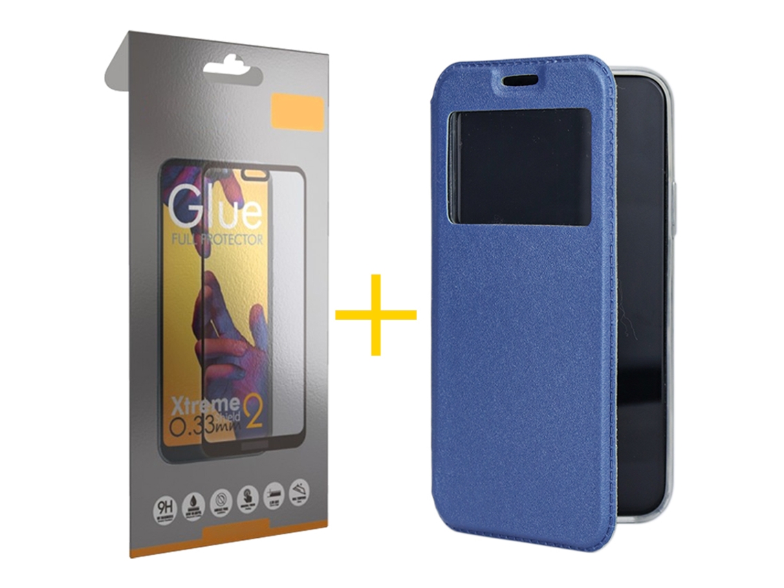 Pack 1 X Película de Vidro Temperado Full Capa GANDY Samsung Galaxy S23 Fe GANDY Flip Cover Azul GANDY