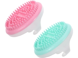 Lurelia Conjunto De 2 Escovas De Massagem Corporal Para Duche, Massagem Suave, Portátil E Cor Rosa E Verde