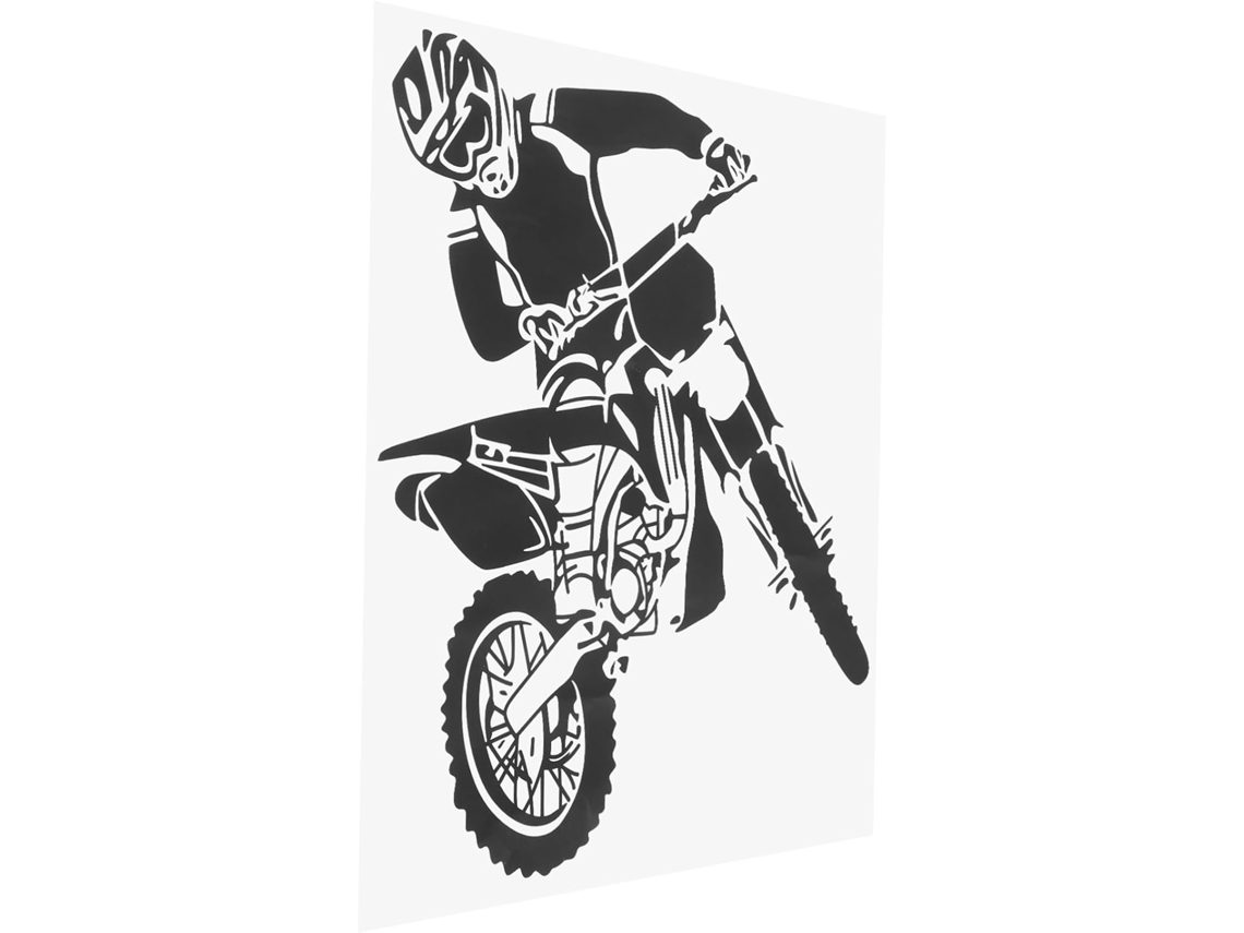 Adesivos De Parede Decorativos Em Pvc Com Tema Motocicleta, Design E