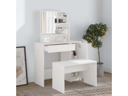 Vidaxl Conjunto Toucador 86,5x35x136 Cm Branco