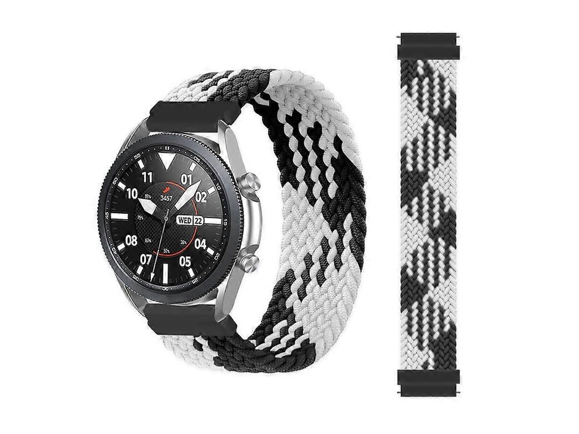 Pulseira De Nylon Trançado Ajustável E Elástica Para Samsung Galaxy Watch Active / Active2 40mm / Active2 44mm, Tamanho: 145mm (arco-íris)