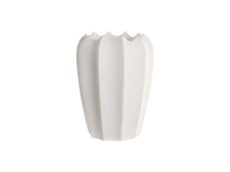 Vaso de Fibra de Vidro Branco 40x40x51cm ALEXANDRA HOUSE LIVING