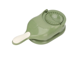 Ferramenta Verde 2em1 Moldar Dumplings Portátil Única Mão P/ Cozinha ZYBLSSBB