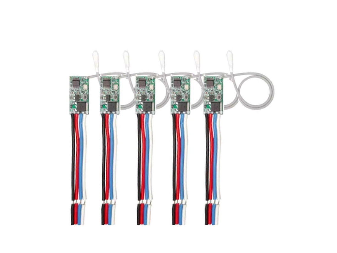 Interruptor de controle remoto universal semi-fio 433,92 MHz, CC 3,6 V-24 V
