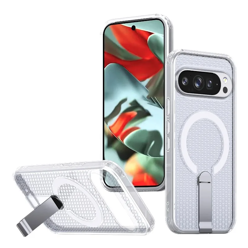 Capa De Celular Magnética Transparente Em Policarbonato (vinil Branco) Com Dissipação De Calor.