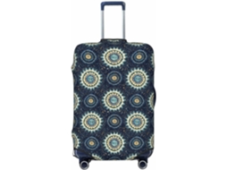 Capa para Mala Novastar Estampa Floral Abstrata 81 cm Tecido Poliéster Viagens
