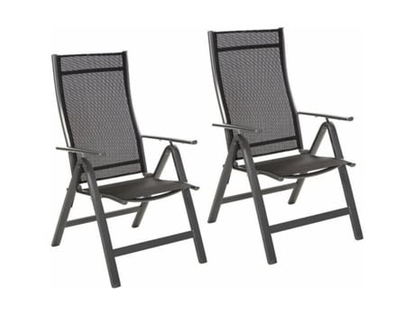 Sillas De Jardín En Aluminio Y Tela Antracita