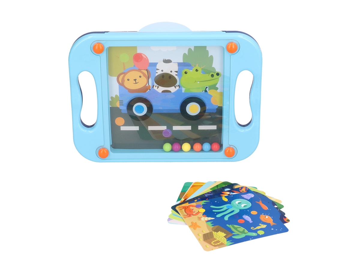 Primerox tabuleiro de Quebra cabeça Maze com Bola de Equilíbrio em Plástico Brinquedo Educativo para Crianças