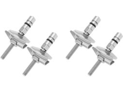 Conjunto De 2 Dobradiças Fixação Para Assento Sanitário M6 X 71, 5mm Em Aço Inoxidável Para Tampa De Assento Sanitário