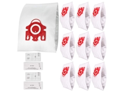 Substitui 10123220 10 pacotes tipo sacos tipo Fjm e 4 microfiltros para peças de aspirador de pó Miele