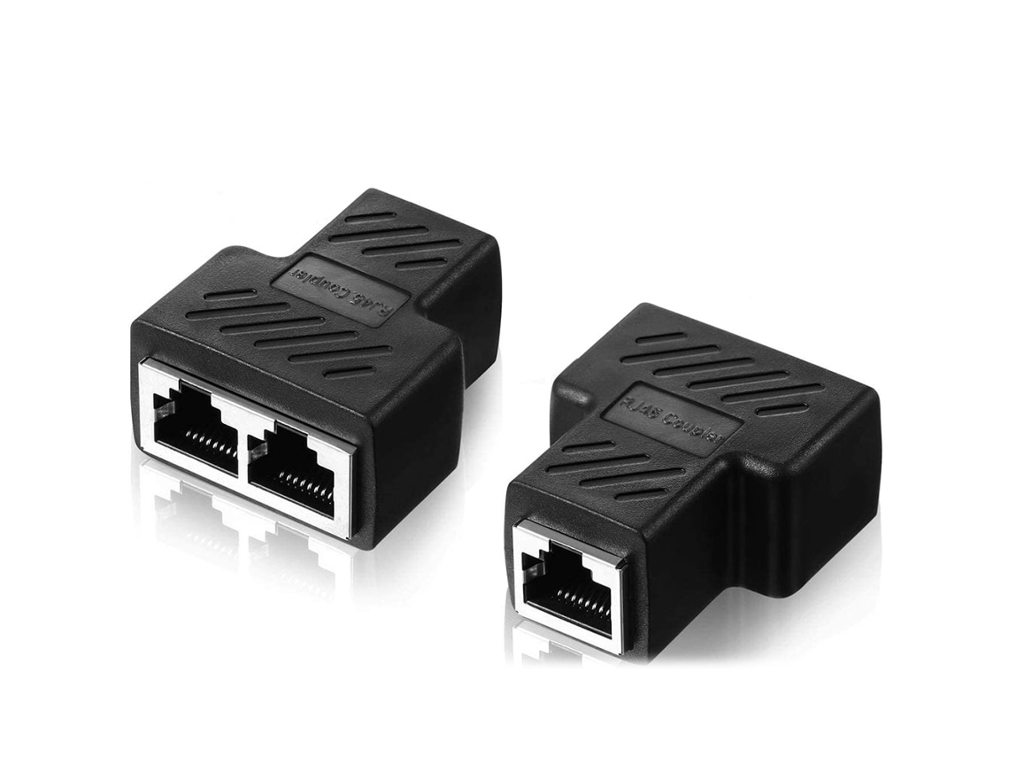 Divisor De Conector Telefônico, Divisor De Linha Telefônica Rj11 De 1 Para 2 Mulheres, Divisor Telefônico Creme Para Fax Fixo