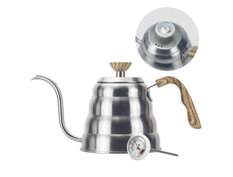 Tea Kettle With Thermometer, Gooseneck Kettle Teapot Pour Over Coffee Kettle, 40 Floz/1200ml Gooseneck Kettle, Stainless Steel Coffee Unabranded