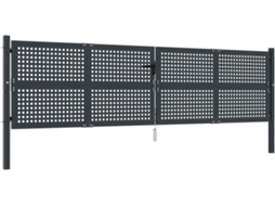 Garden Gate, Garden Gates Vidaxl Antracite Aço (400 X 75 Cm)