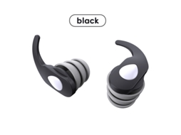 Protetor Auricular De Silicone Antirruído Yuysan Es500, Tamanho L Grande, Para Adultos, Preto