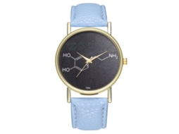 Reloj De Mujer Zhoulianfa Correa De Cuero Cuarzo Empresarial T296-a Azul Claro