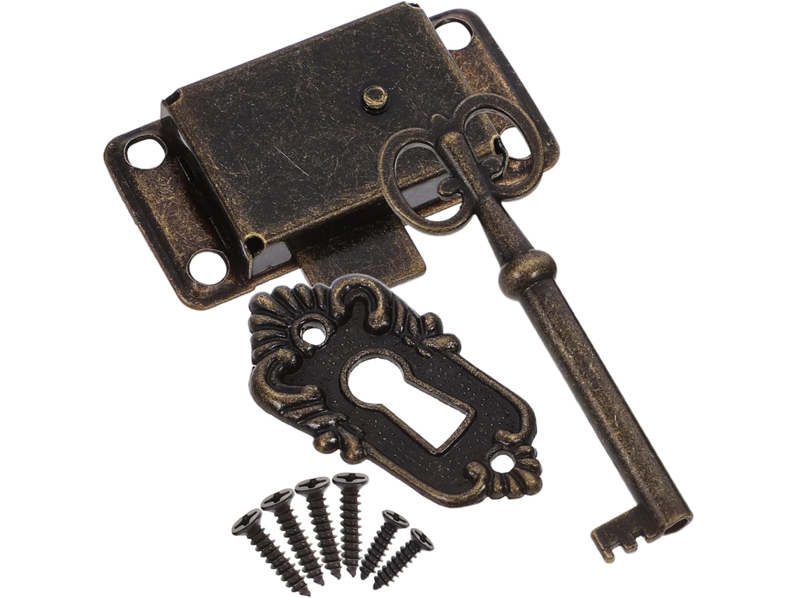 Fechaduras De Armário Vintage Com Chave, Estilo Antigo, Em Liga