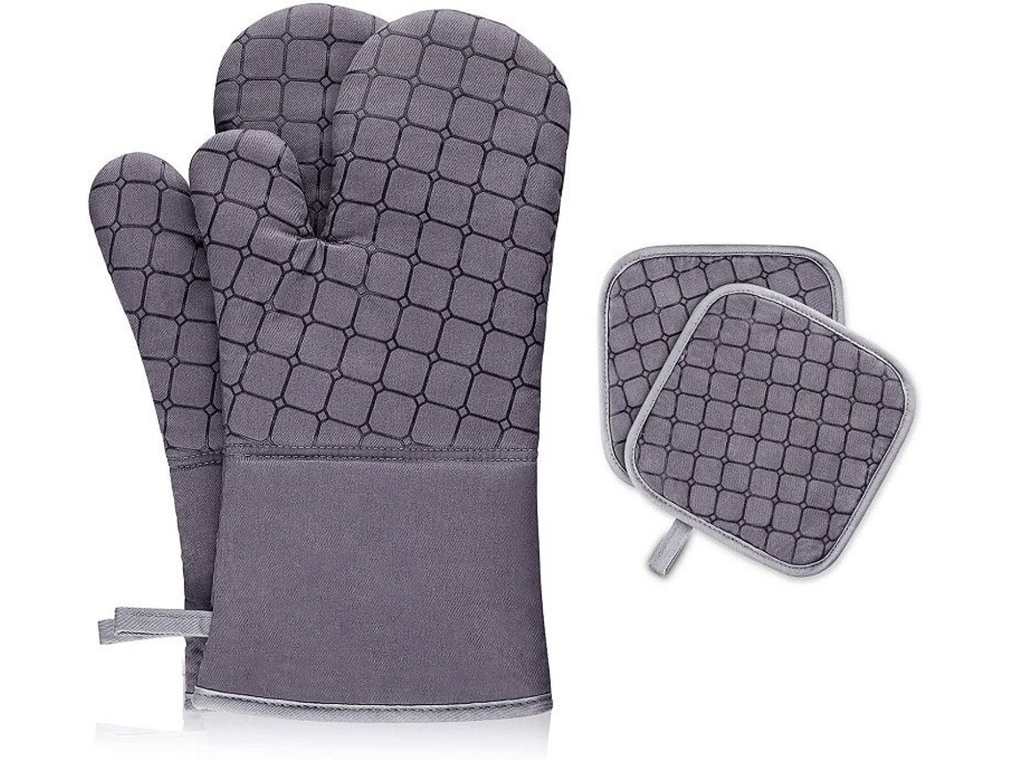 Almofada De Isolamento Antiderrapante De Silicone Para Luvas De Micro-ondas